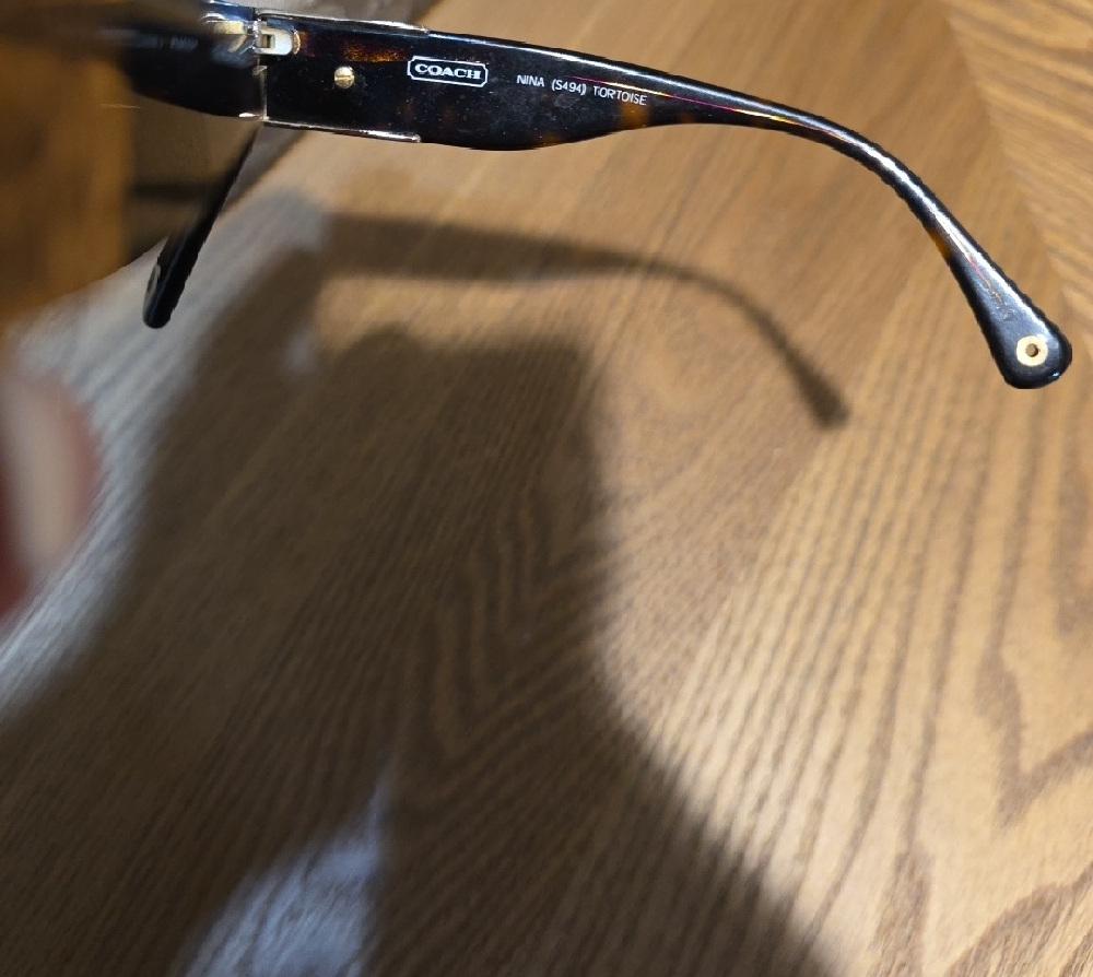 Coach Women's Black Frame Sunglasses with Brown Gradient Lenses - Picture 5 of 7